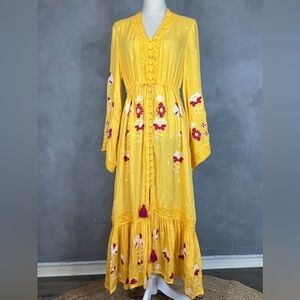 ModCloth bell sleeve floral dress